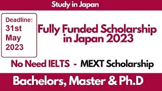 Japanese MEXT scholarship - NOW OPEN | How to Apply for MEXT Scholarships 2024 | IN URDU | 