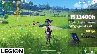 Genshin Impact | Lenovo Legion 5i | i5 11400h rtx 3050 16gb ram |FPS| High Settings |
