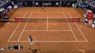 Tennis Elbow 2013 ATP TOUR Rio Open 1st Round VS GAEL MONFILS