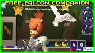 😱 Get Free Falcon Companion | Pubg Mobile Beta 1.9 | Free Falcon in BGMI 1.9