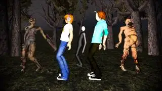 MMD~Pewdiepie, cry and bros macarena