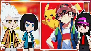 Pokemon horizons react to Ash ketchum ||All parts ||