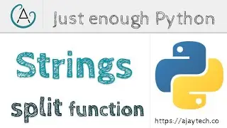 Python string split | Just enough Python