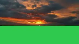 sunset green screen, sunset background green screen