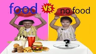 Food Vs No Food Challenge  Eating Competition#Funny#Sketch#mona and ajwa show