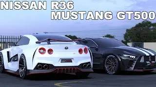 2024 Nissan R36 vs Mustang GT500