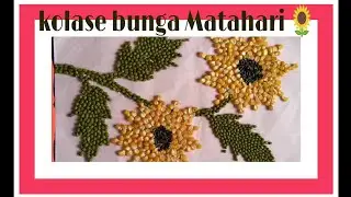 cara membuat kolase bunga matahari 🌻