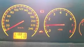 Nissan Primera P12. Отсечка, двигатель 1,8 и ровные холостые.