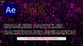 Seamless | Glamour Glitter Background | 4K | Particle Animation Loop