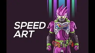 Kamen Rider Ex-Aid Speed Art Corel Draw 2018