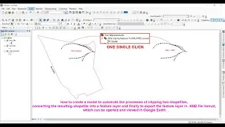 Introduction to ArcGIS Model Builder || shapefile to kml using module builder || clip feature to kmz