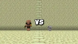 Piglin Brute vs Wolf - Minecraft Mob Battle