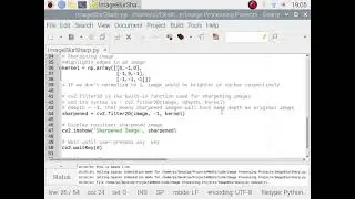 Image processing Using Python 3 Image Blurrring and  Sharpening