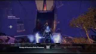 Grasp of Avarice Solo Flawless Boss Fight (Stasis Hunter Tank Build)