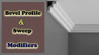 Bevel profile & Sweep | Modifiers | 3ds max