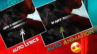 Auto Lyrics And Auto Text Animation 😮