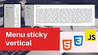 Menu sticky vertical con HTML, CSS Y JS