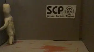 SCP 173 containment chamber diorama