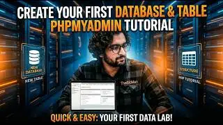 Create First Database & Table in phpMyAdmin | MySQL Tutorial for Beginners (Step-by-Step) - Lec 2