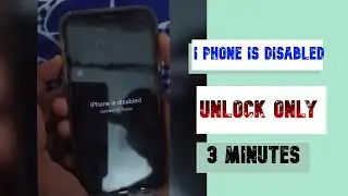 iphone is disabled | how to unlock iphone is disabled connect to itune