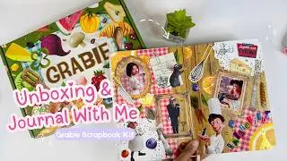 Grabie Scrapbook Kit Unboxing + ASMR Journal With Me ✨ Relaxing Scrapbooking