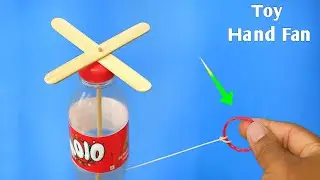 How to make a Hand Fan from used plastic bottles | Easy Science project