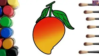 Mango Coloring Pages | How to Draw Mango