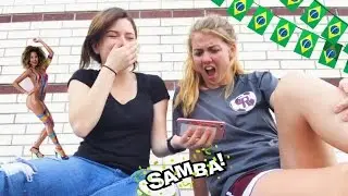 Gringa reagindo ao Carnaval Brasileiro - Diário de Intercâmbio USA