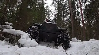 Едет ли КАРАКАТ (Вездеход) в ГЛУБОКОМ Мокром снегу? Один день из жизни владельца Караката. ФЕВРАЛЬ.