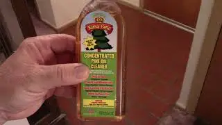 Cleaning The Floor With King Pine Original Concentrated Pine Oil Cleaner