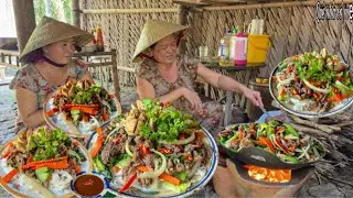 Bánh Phở Trộn Thịt Bò, Rau Củ | Bữa Ăn Sáng Miền Quê Chị Chồng và Em Dâu Bào Bếp ||Mixed pho