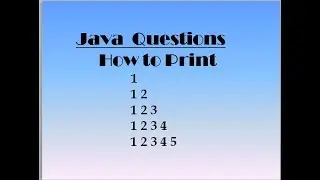 Java Program Print Pattern Series-Pattern 3