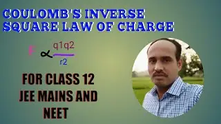 ELECTROSTATICS- 3| COULOMB'S INVERSE SQUARE LAW OF CHARGE | FOR JEE MAINS AND NEET