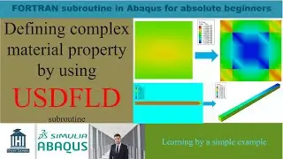 An example for USDFLD Subroutine in Abaqus