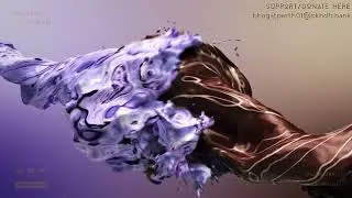 Chocolate and Cream Splash in Realflow and 3dsmax | Vray Render | After Effects Compositing 