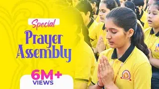 Morning Assembly, School Prayer, Prayer Assembly : Prince School, Sikar (Rajasthan).