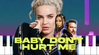 David Guetta, Anne Marie, Coi Leray - Baby Don't Hurt Me (Piano Tutorial)