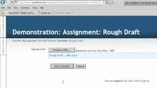 Moodle - Upload a File Assignment