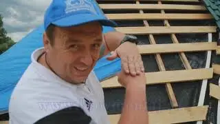 Видеоинструкция монтажа гибкой черепицы KATEPAL. Часть2