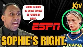 Stephen A Smith DEFENDS Sophie Cunningham and BLASTS WNBA CLAIMING MEN SHOULD play WOMENS SPORTS