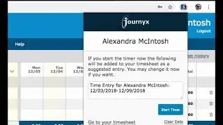 Introducing... Journyx Timer!