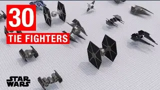 Star Wars:  30 Different Types of TIE Fighter Variants (Canon & Legends)