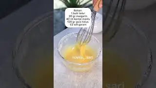 Cuma 1 telur montok , tanpa mixer 