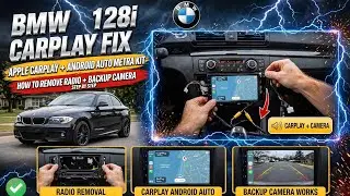 2013 BMW 128i How to remove the radio Install apple carplay android auto Metra kit backup camera