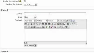 Create Moodle Multiple Choice Quiz Questions