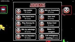 What if among us released Achievements