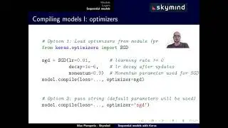 Sequential models in keras