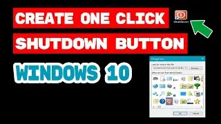 How to Create Shutdown Button in Windows PC/Laptop | One Click Shutdown