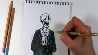 Как нарисовать Гастера | Undertale