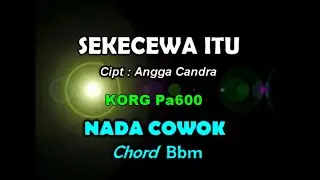 ANGGA CHANDRA - SEKECEWA ITU ( NADA PRIA ) || KARAOKE